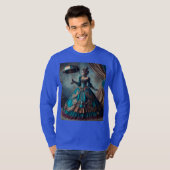 ステームパンクビクトリアンヴィンテージレディーサーカスパフォーマー Tシャツ (正面フル)