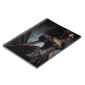 ステームパンクビクトリアンヴィンテージレディーブラックレイヴン ノートブック (左側)