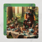 ステームパンクビクトリアンヴィンテージレディ不機嫌ハッター (正面/裏面)