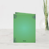 ステームパンクビクトリアンヴィンテージレディ不機嫌ハッター ノートカード (裏面)