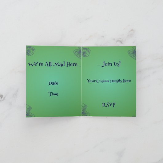 ステームパンクビクトリアンヴィンテージレディ不機嫌ハッター ノートカード (内部)