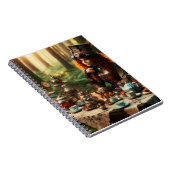 ステームパンクビクトリアンヴィンテージレディ不機嫌ハッター ノートブック (右側)