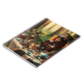 ステームパンクビクトリアンヴィンテージレディ不機嫌ハッター ノートブック (左側)