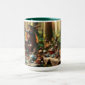 ステームパンクビクトリアンヴィンテージレディ不機嫌ハッター マグカップ (中央)