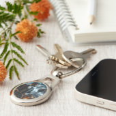 ステームパンクビクトリアンヴィンテージ宇宙エアキャプテン キーホルダー (側面)