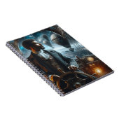 ステームパンクビクトリアンヴィンテージ宇宙エアキャプテン ノートブック (右側)