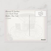 ステームパンクビクトリアンヴィンテージ紳士ありがとう ポストカード (裏面)