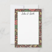 ステームパンクビクトリアンヴィンテージ蝶鍵 サンキューカード (正面)