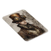 ステームパンクビクトリアン紳士のアートワーク マグネット (右側)