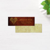 ステームパンクビクトリアン(ハート)結婚式の引き出物ラベル (デスク)