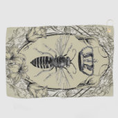 ステームパンクビーキーパーボスレディービークイーンクラウン ゴルフタオル (横)