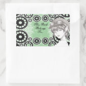 ステームパンクピクシー本ラベルステッカー 長方形シール (バッグ)