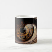 ステームパンクファンタジーかわいらしグリッターアイクローズアップ モーフィングマグカップ (中央)