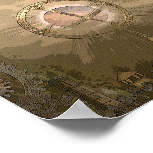 ステームパンクファンタジーシティ ポスター (角)