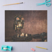 ステームパンクフクロウデクページティッシュペーパー 薄葉紙 (クラフト)