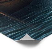 ステームパンクプグシュルレアルアートオールドロンドン波止場 ポスター (角)