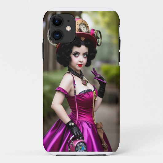 ステームパンクベティ電話ケース Case-Mate iPhoneケース (裏面)