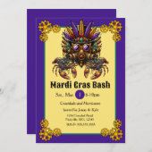 ステームパンクマルディグラ 招待状 (正面/裏面)