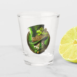 ステームパンクメカニカルトップハットセントパトリックの日男 ショットグラス