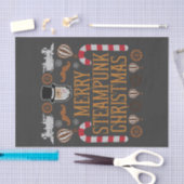 ステームパンクメリークリスマスの醜いクリスマス 薄葉紙 (クラフト)