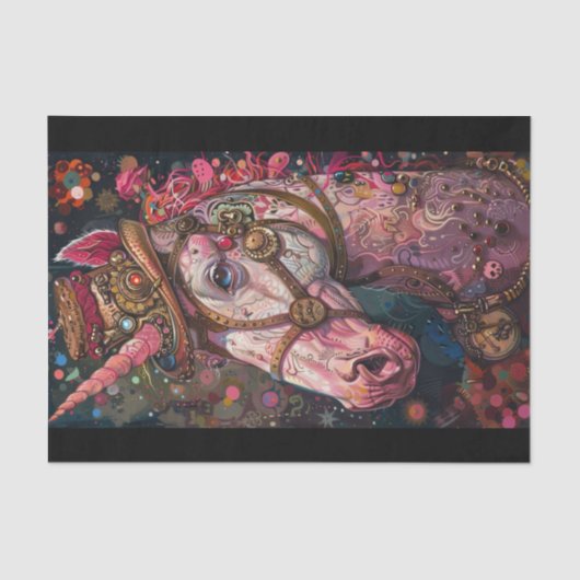 ステームパンクユニコーン 薄葉紙 (正面)