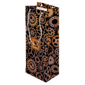 ステームパンクラスティギアカスタムズモノグラムブロック ワインギフトバッグ (裏面アングル)