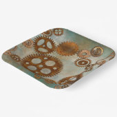 ステームパンクラスティギアデザイン紙プレート ペーパープレート (傾斜あり)