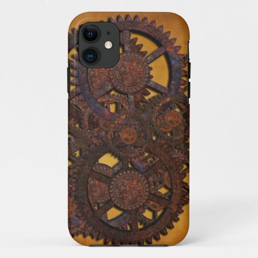ステームパンクラスティギア Case-Mate iPhoneケース (裏面)