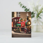 ステームパンクリスマス列車はがき ポストカード (スタンド正面)