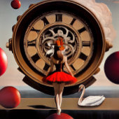 ステームパンクレッドウォーターカラーバレリナスリングバッグ スリングバッグ