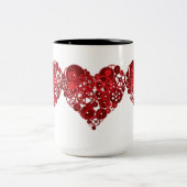 ステームパンクレッドギアハート ツートーンマグカップ (中央)