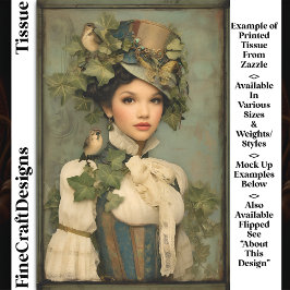 ステームパンクレディーインハット、アイビー&バードDK3Lデコページ 薄葉紙