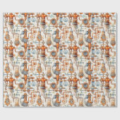 ステームパンクレトロヴィンテージ ラッピングペーパー (フラット)