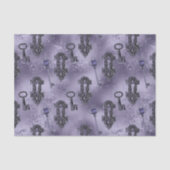 ステームパンクロックと鍵紫 |ヴィンテージの切り離し 薄葉紙 (正面)