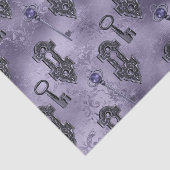 ステームパンクロックと鍵紫 |ヴィンテージの切り離し 薄葉紙 (詳細)