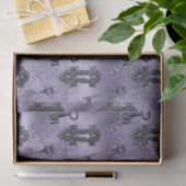 ステームパンクロックと鍵紫 |ヴィンテージの切り離し 薄葉紙 (ギフト)