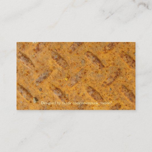 ステームパンクヴィンテージオールドワールドマップテーマ 名刺 (裏面)