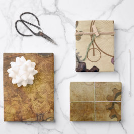 ステームパンクヴィンテージコレクション ラッピングペーパーシート