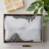 ステームパンクヴィンテージタイプライターカスタムティッシュペーパー 薄葉紙 (ギフト)