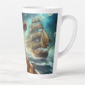 ステームパンクヴィンテージビクトリアン海宇宙海賊団 カフェラテマグ (右)