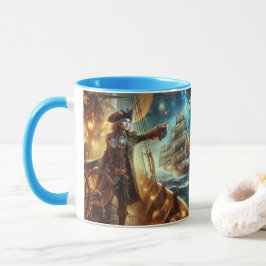 ステームパンクヴィンテージビクトリアン海宇宙海賊団 マグカップ