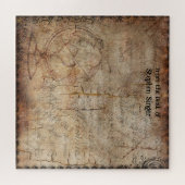 ステームパンク動揺してグローブトラベルジャーナル紙 ジグソーパズル (横)