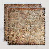 ステームパンク動揺してグローブトラベルジャーナル紙 ノートカード (正面/裏面)
