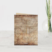 ステームパンク動揺してグローブトラベルジャーナル紙 ノートカード (裏面)