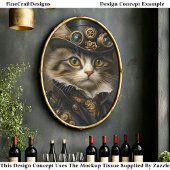 ステームパンク可愛いシックな猫キッテンBR6Rデコページ 薄葉紙