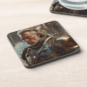 ステームパンク威厳のあるリーガルアーマー付きキングコースター コースター (左側)