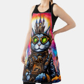 ステームパンク宇宙キャットI エプロン (インサイチュ)