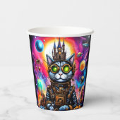ステームパンク宇宙キャットI 紙コップ (裏面)