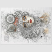 ステームパンク工業設計図スタイルM8デコページ 薄葉紙 (正面)