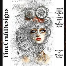 ステームパンク工業設計図スタイルM8デコページ 薄葉紙